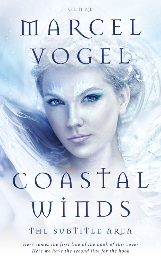 Front view of Catskill White #24268 - Premade Fantasy Book Cover