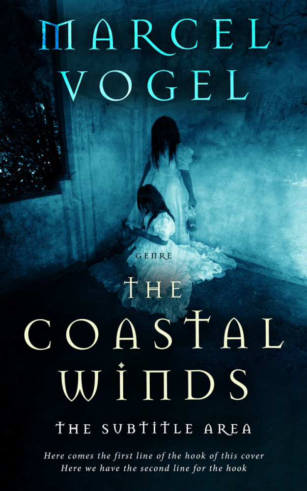 Front view of Black Pearl #24285 - Premade Horror Book Cover