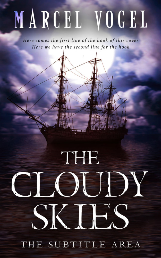 Front view of Thunder #24299 - Premade Historical Book Cover