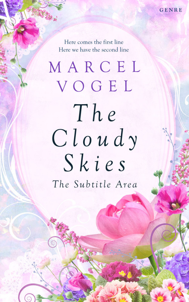 Front view of Amour #24315 - Premade Poetry Book Cover