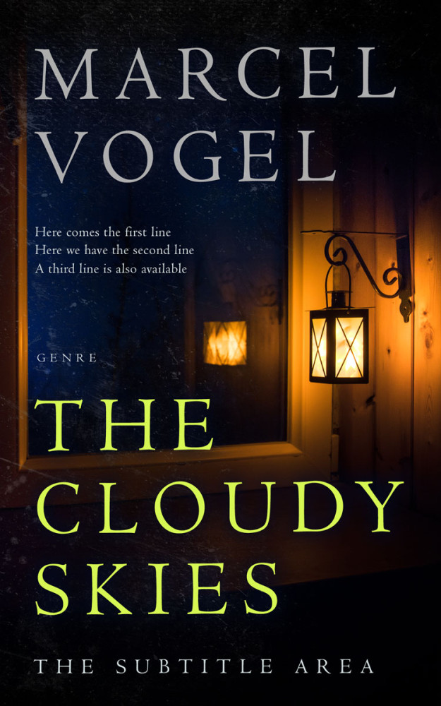 Front view of Cinder #24338 - Premade Horror Book Cover