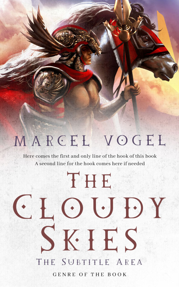 Front view of Jon #24367 - Premade Fantasy Book Cover