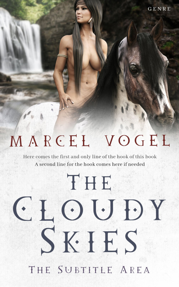 Front view of Ebb #24372 - Premade Erotica Book Cover