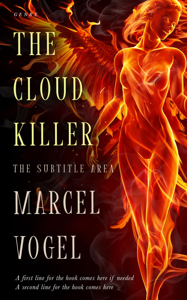 Front view of Hot Cinnamon #24442 - Premade Fantasy Book Cover