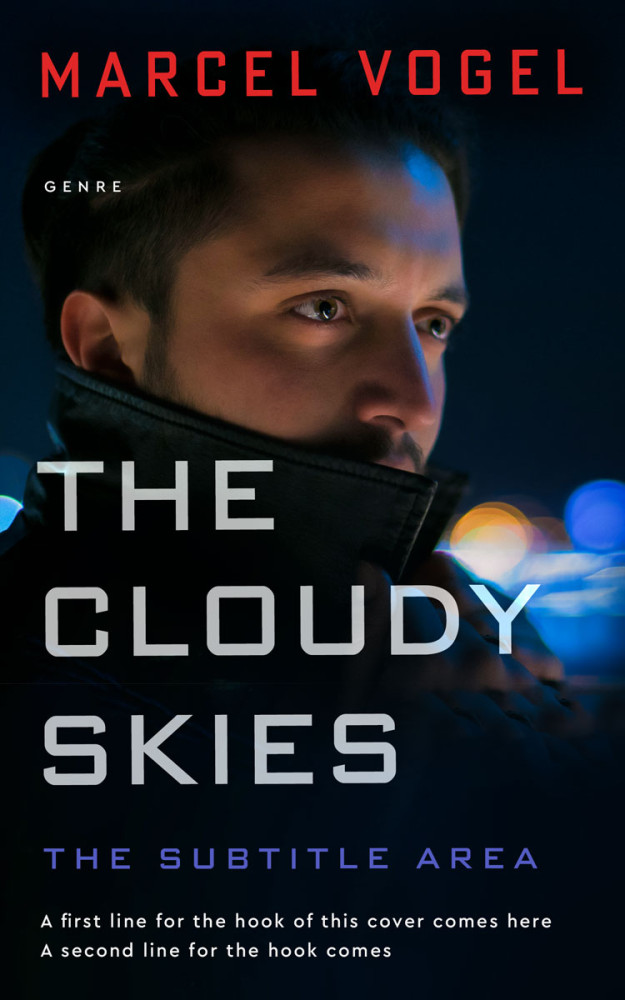 Front view of Black #24469 - Premade Mystery & Thriller & Suspense Book Cover