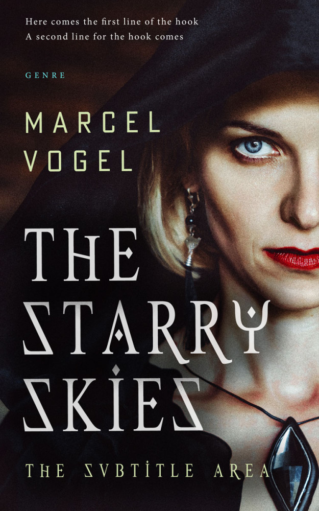 Front view of Silk #24476 - Premade Fantasy Book Cover