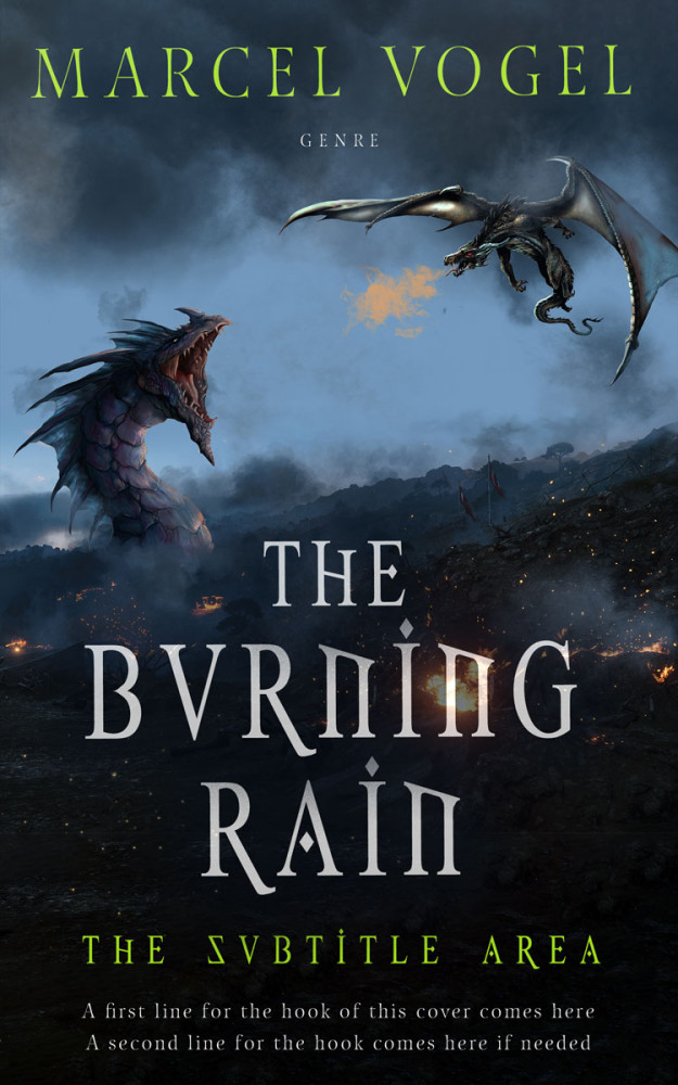 Front view of Mirage #24498 - Premade Science Fiction Book Cover