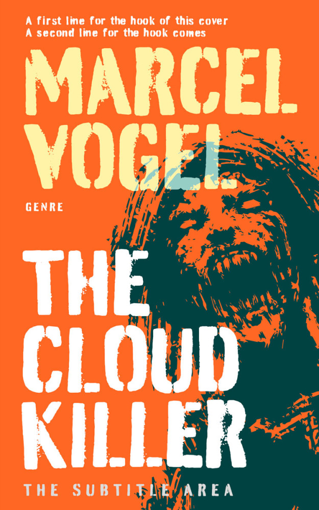 Front view of Orange #24521 - Premade Apocalyptica Book Cover