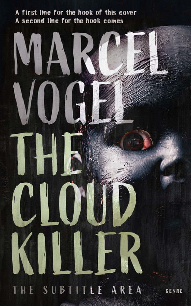 Front view of Eagle #24534 - Premade Horror Book Cover