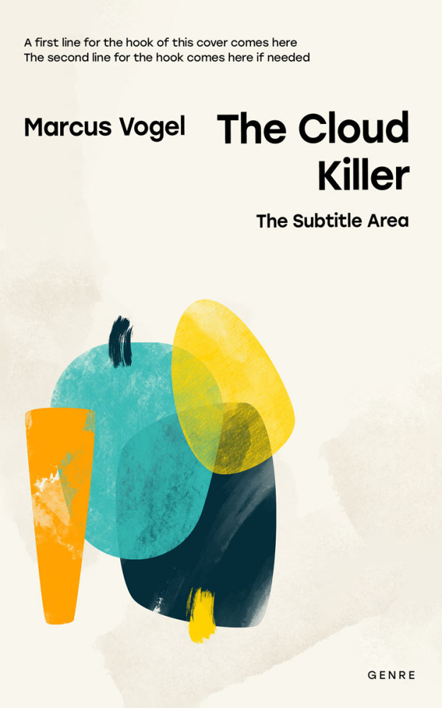 Front view of Merino #24552 - Premade Abstract Book Cover