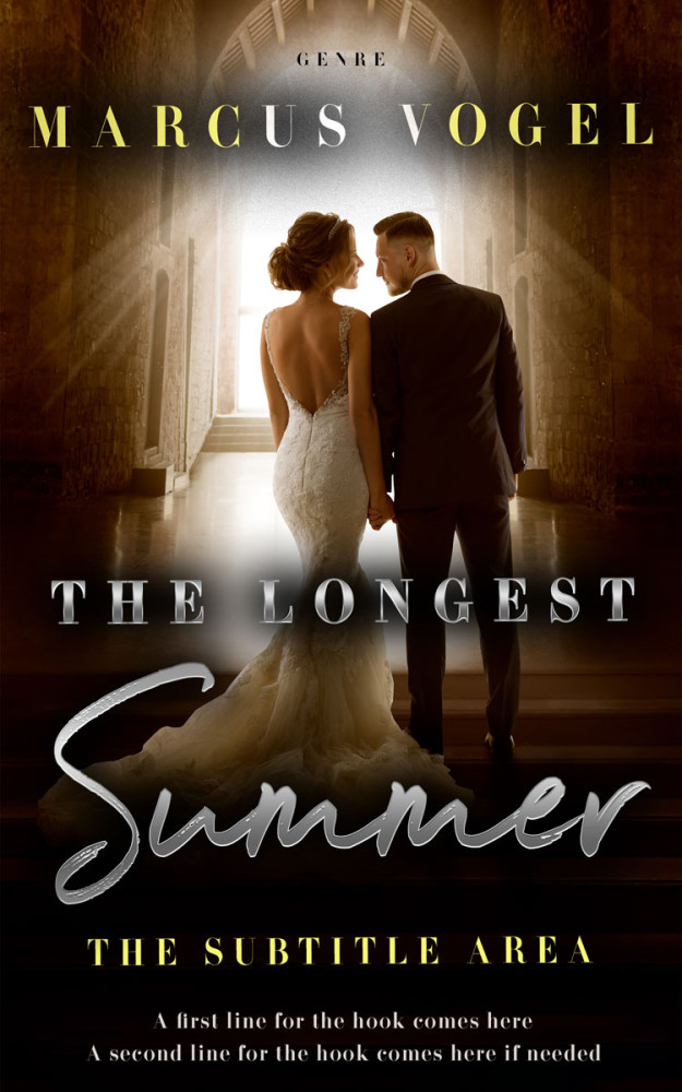 Front view of Crowshead #24565 - Premade Romance Book Cover