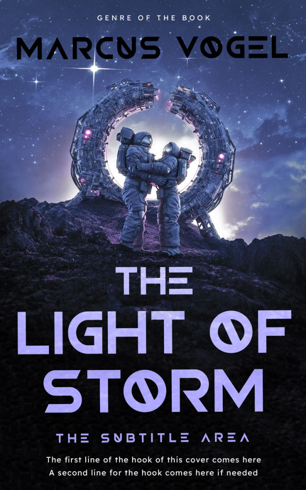 Front view of Vulcan #24631 - Premade Romance Book Cover