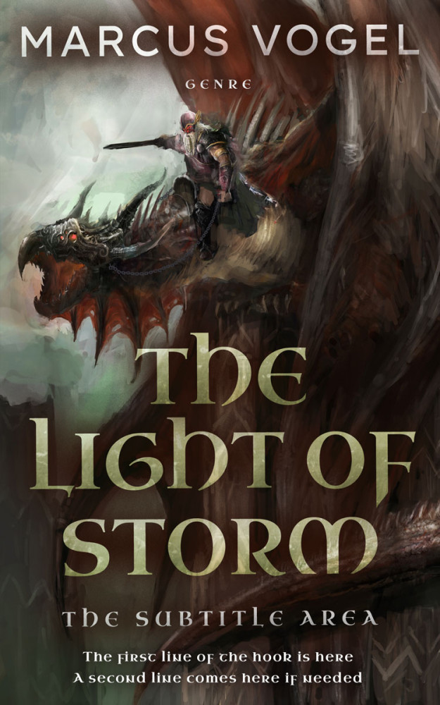 Front view of Cocoa Brown #24649 - Premade Fantasy Book Cover