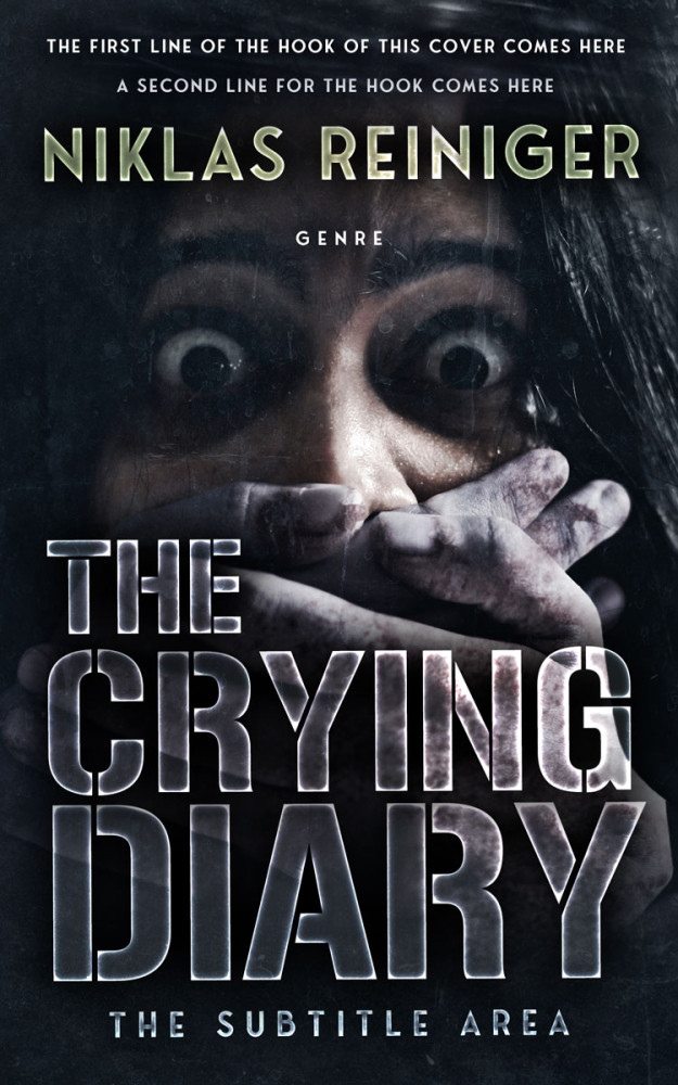 Front view of Shark #24700 - Premade Horror Book Cover