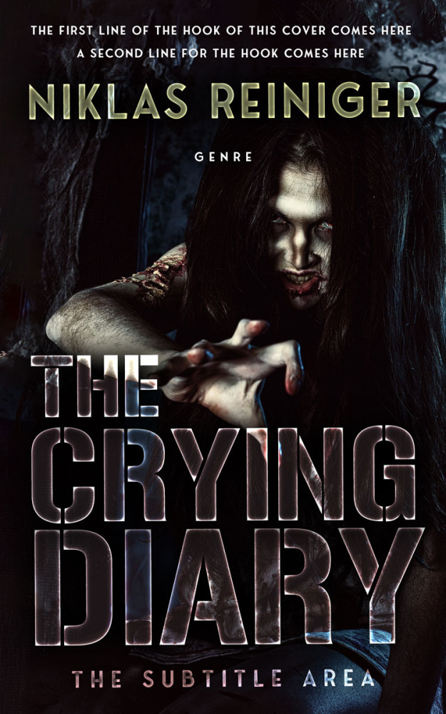 Front view of Cocoa Brown #24702 - Premade Horror Book Cover