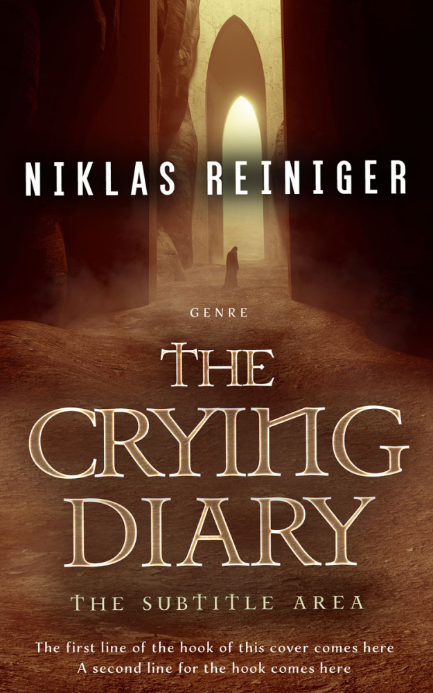 Front view of Brown Derby #24722 - Premade Fantasy Book Cover