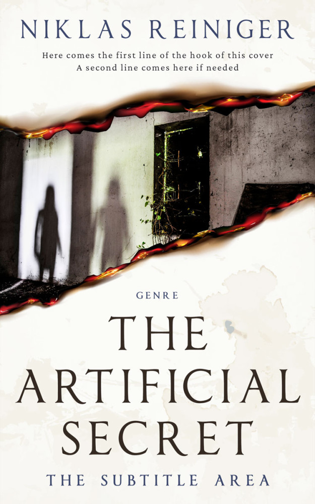 Front view of Cocoa Brown #24804 - Premade Horror Book Cover