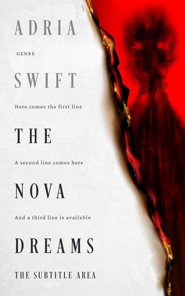 Front view of Aubergine #24816 - Premade Apocalyptica Book Cover | BookCoverZone