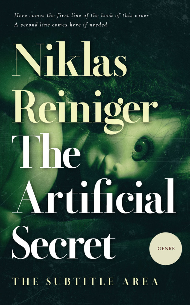 Front view of Bush #24858 - Premade Horror Book Cover