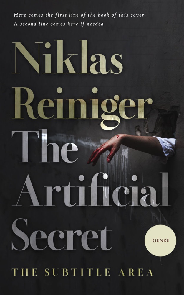 Front view of Shark #24859 - Premade Horror Book Cover