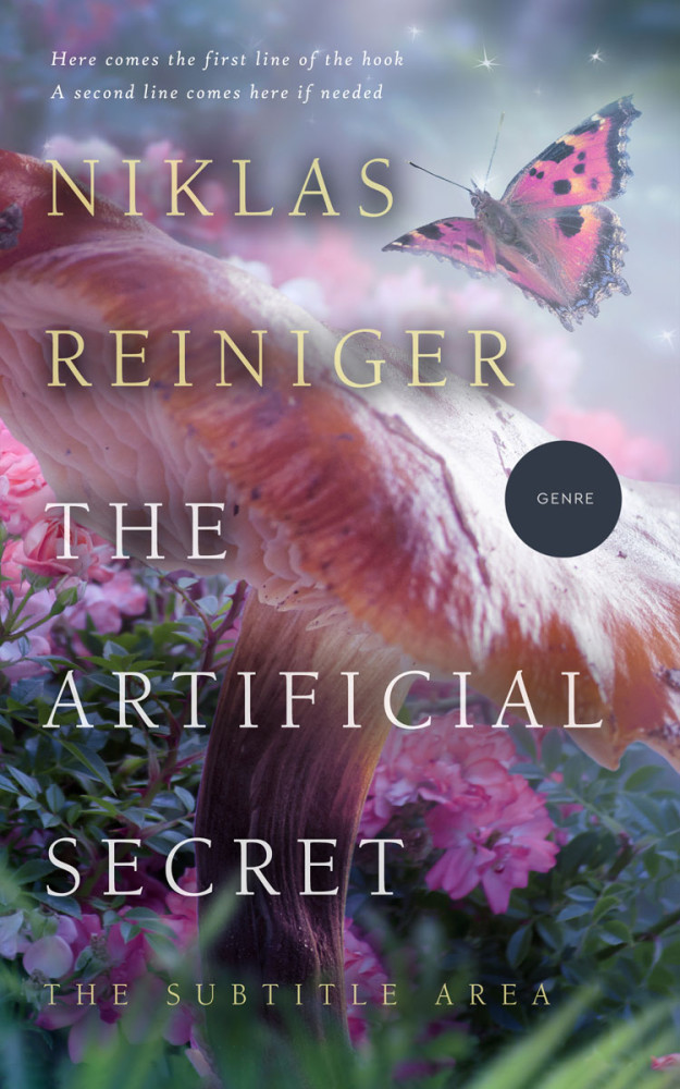 Front view of Old Lavender #24872 - Premade Nature Book Cover