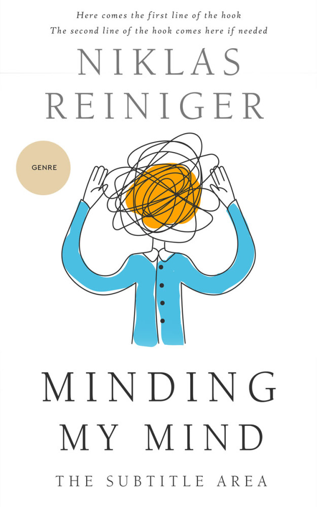 Front view of Pancho #24876 - Premade Health & Mind & Body Book Cover