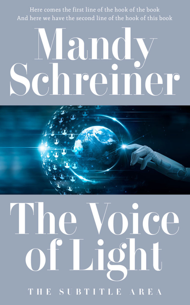 Front view of Gull Gray #24981 - Premade Science Fiction Book Cover