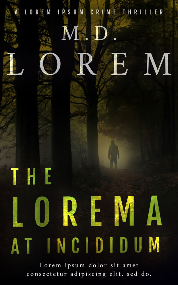 Front view of Oil #25065 - Premade Mystery & Thriller & Suspense Book Cover