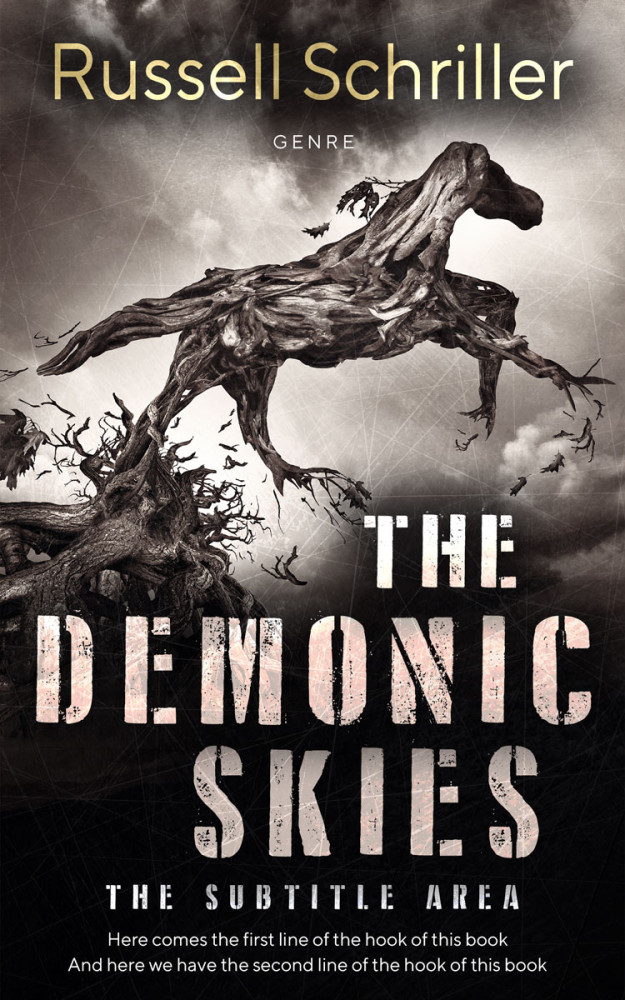 Front view of Sisal #25072 - Premade Horror Book Cover