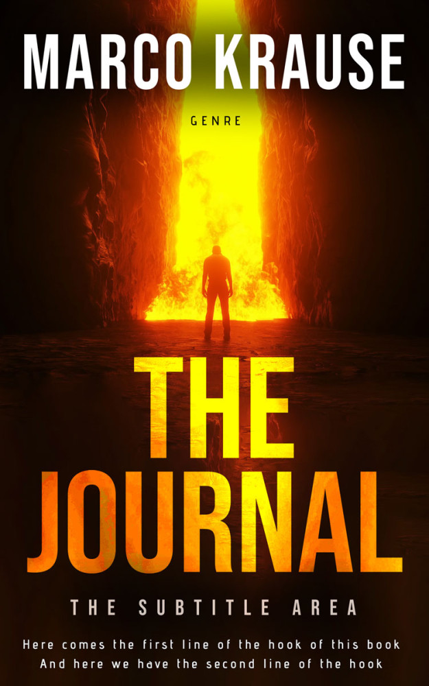 Front view of Gamboge #25086 - Premade Apocalyptica Book Cover