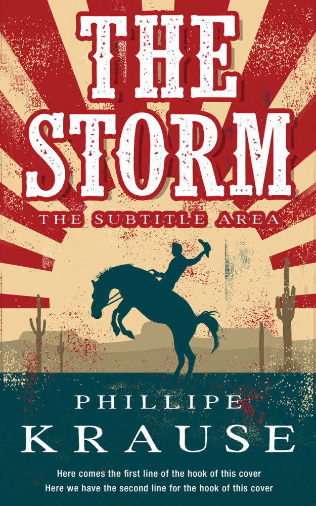 Front view of Tarawera #25226 - Premade Western Book Cover