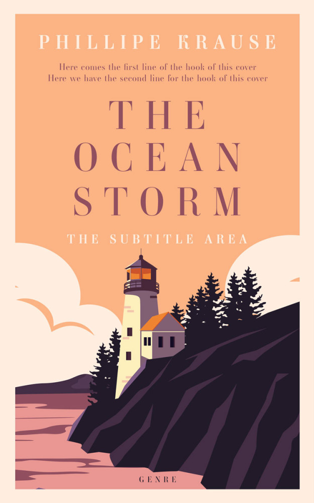 Front view of Bleached Cedar #25241 - Premade Literary Fiction Book Cover