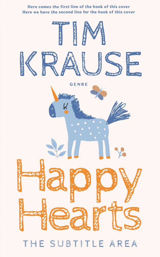 Front view of Soft Peach #25280 - Premade Fantasy Book Cover