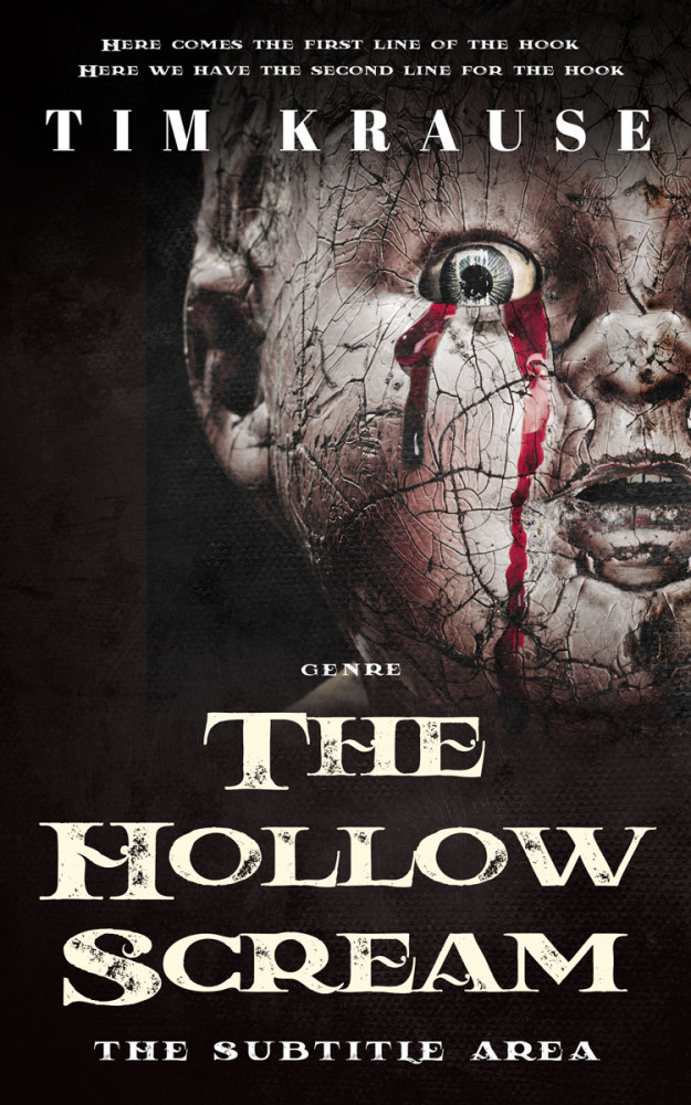 Front view of Silver Rust #25286 - Premade Horror Book Cover