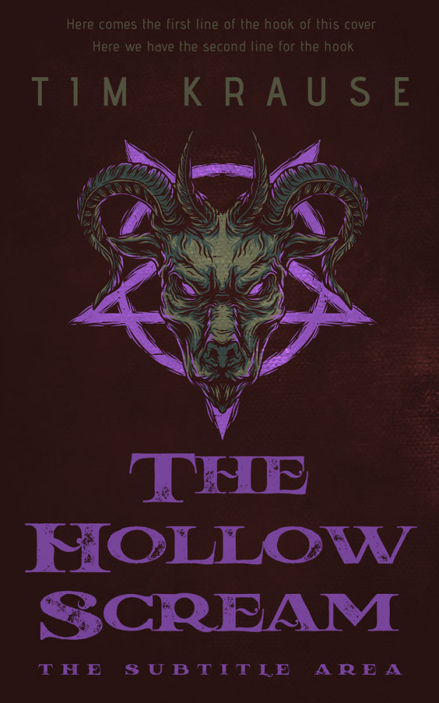 Front view of Eclipse #25290 - Premade Horror Book Cover