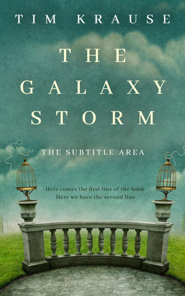 Front view of Como #25355 - Premade Fantasy Book Cover