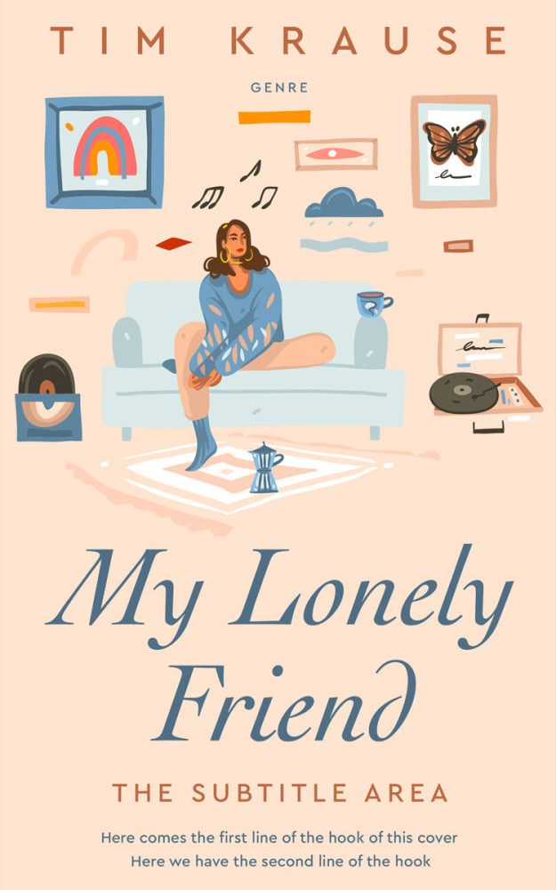 Front view of Sidecar #25368 - Premade Chick Lit Book Cover