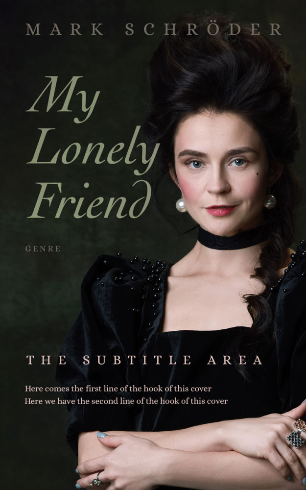 Front view of Quicksand #25382 - Premade Historical Book Cover