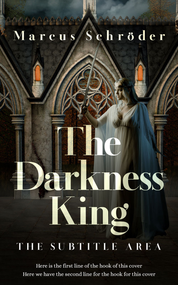 Front view of Rangoon Green #25418 - Premade Fantasy Book Cover