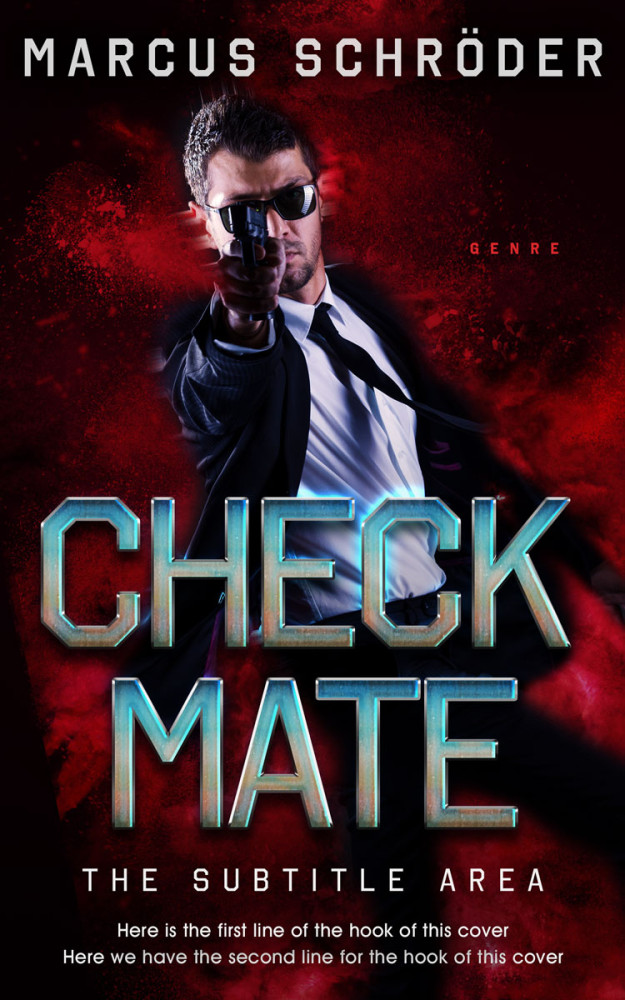 Front view of Crowshead #25451 - Premade Mystery & Thriller & Suspense Book Cover