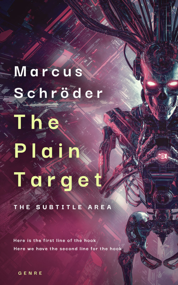 Front view of Livid Brown #25476 - Premade Apocalyptica Book Cover