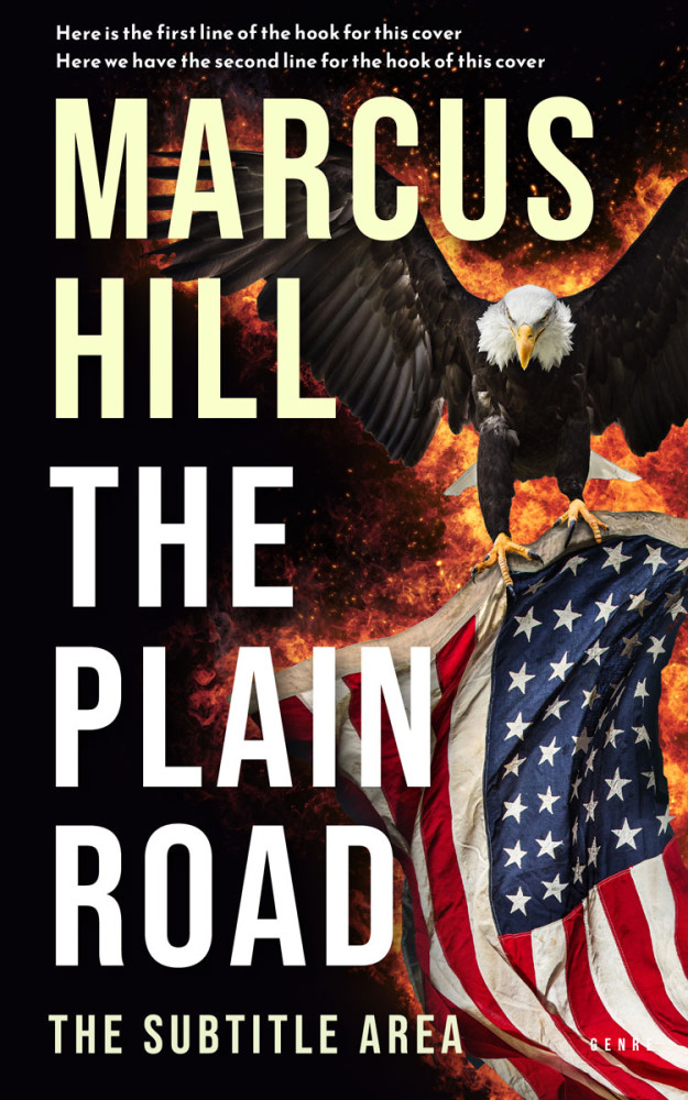 Front view of Cameo #25487 - Premade Action & Adventure Book Cover