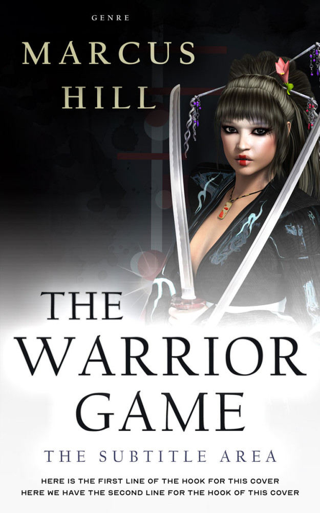 Front view of Thunder #25548 - Premade Fantasy Book Cover