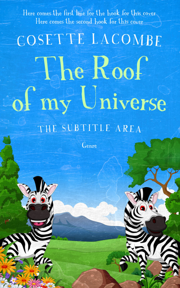 Front view of Dodger Blue #25639 - Premade Teen & Young Adult Book Cover