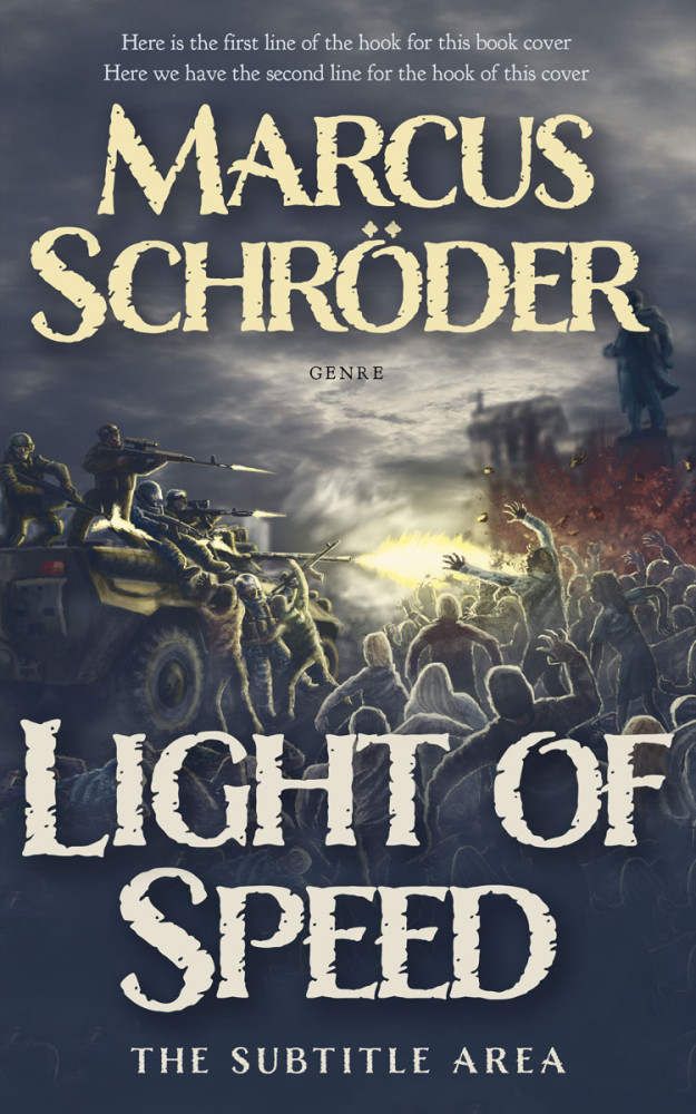 Front view of Mako #25653 - Premade Apocalyptica Book Cover