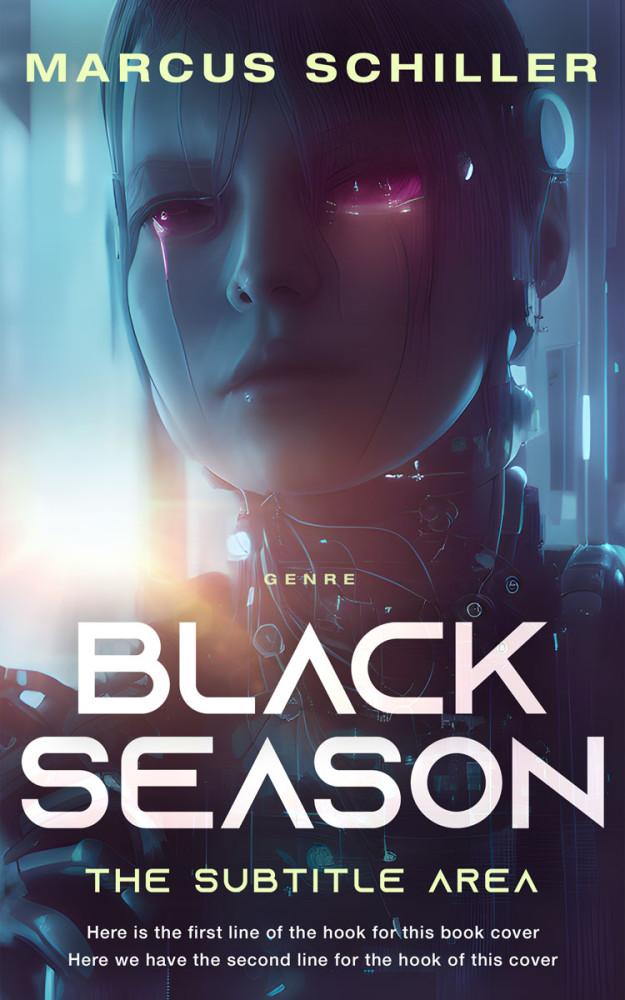 Front view of Blackcurrant #25718 - Premade Science Fiction Book Cover