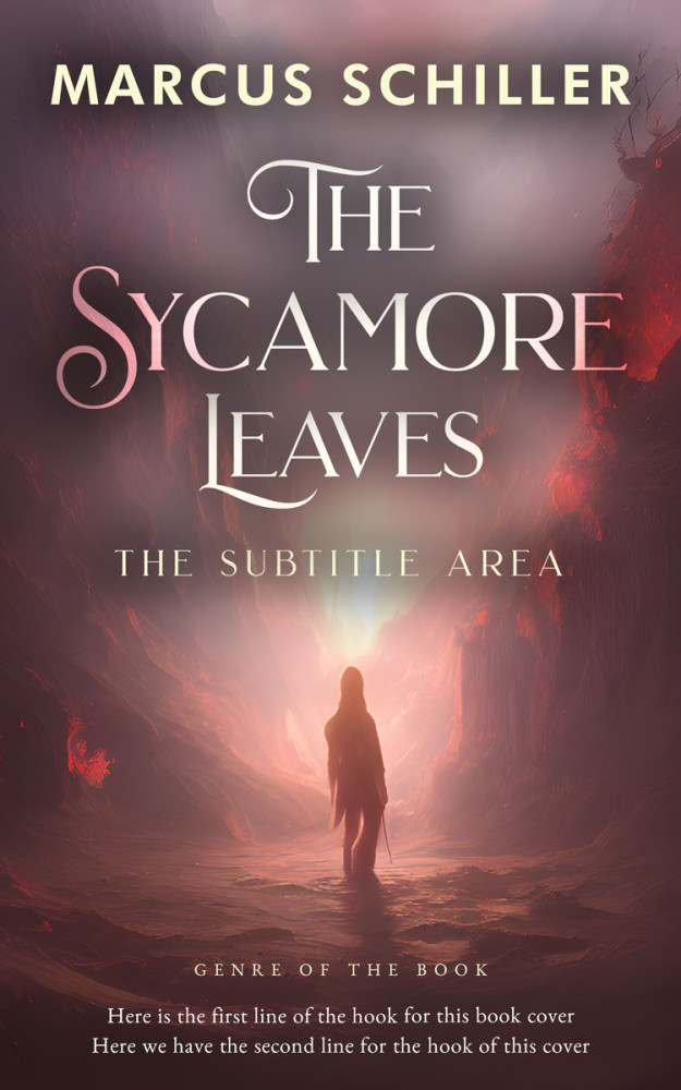 Front view of Eggplant #25783 - Premade Fantasy Book Cover