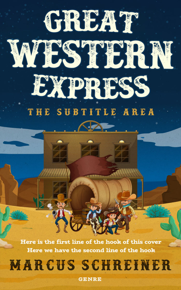 Front view of Apache #25969 - Premade Western Book Cover