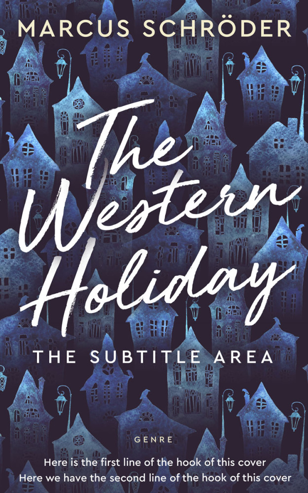 Front view of Bright Gray #25979 - Premade Horror Book Cover