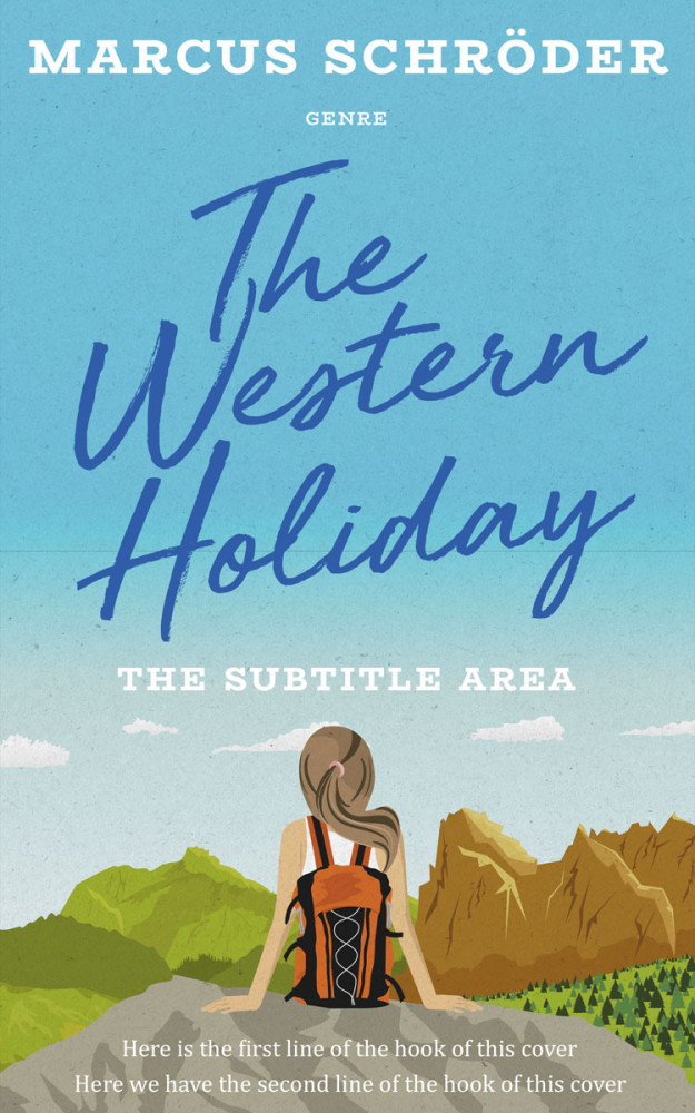 Front view of Half Baked #25981 - Premade Travel Book Cover